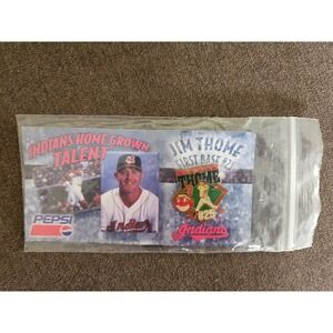 JIM Thome #25 Cleveland Indians Home Grown Talent Card with Pin ,Pepsi Promotion